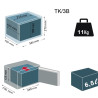 TK/3B Coffre-fort à emmurer à clé - 6.5 L - Technosafe